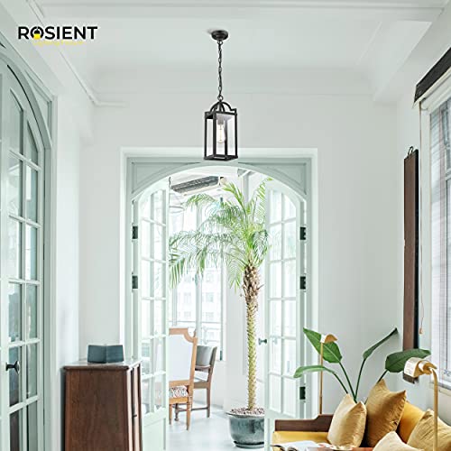 Rosient Outdoor Pendant Lighting, 1-Light Exterior Pendant Lantern, Porch Hanging Lantern Lights, Exterior Pendant Lamp For For Porch, Patio, Entryway #TOP4