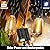 100FT Solar String Lights Outdoor Waterproof with Remote & Timer, LED Shatterproof ST38 Bulbs, USB & Solar Powered Patio Lights for Backyard, Porch, Garden, Wedding, Christmas Decor