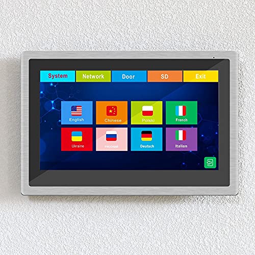 Campanello Video citofono WiFi 10 Pollici Videocitofono IP Wireless Telecamera Campanello 1080P con rilevamento