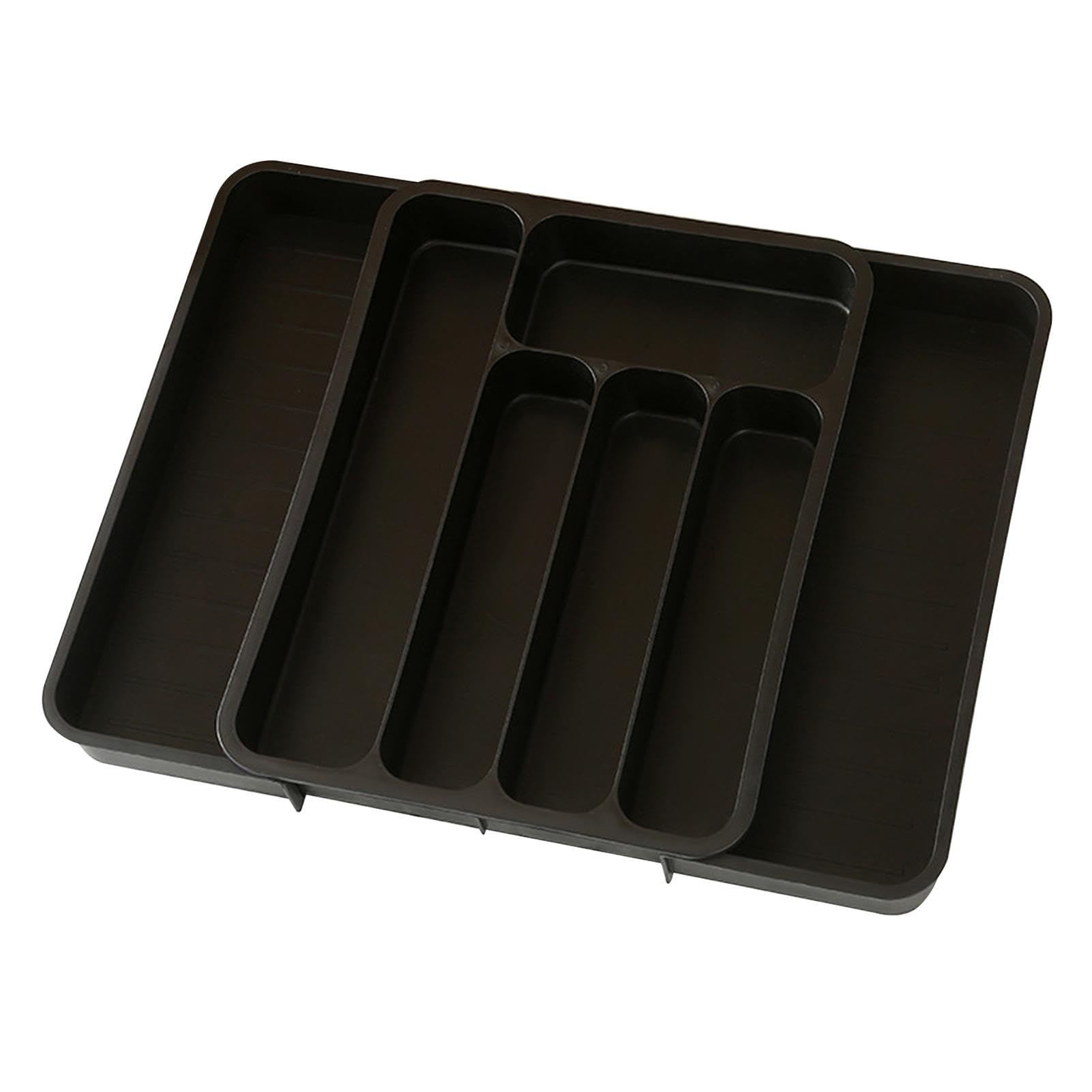 Organiseur de couverts de cuisine coulissant et plateau de rangement argenterie