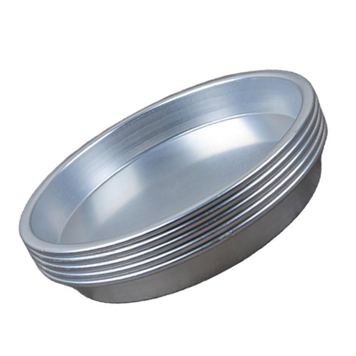 MUCKLILY 5 Pcs Aluminium Alloy Multi Purpose Dinner Plates Bbq Accessories for Picnics Camping Outdoor Parties Family Gatherings and Food Serving