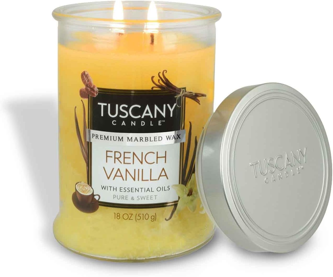 Tuscany Candle French Vanilla: Vanilla & Coffee Scented Candle, 18 oz
