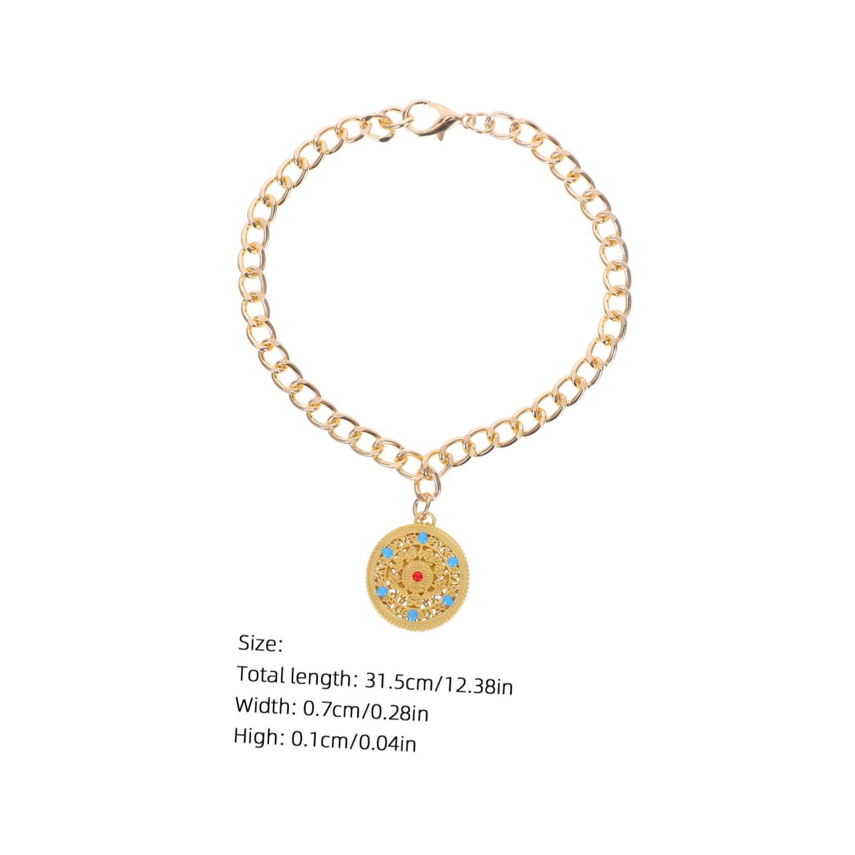 BESPORTBLE Pet Necklace Metal Lock Charm Chinese Jewelry Vintage Style Adjustable Length Stylish Pet Accessory