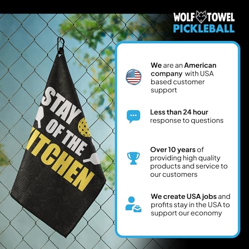 Image of Pickleball Towel | Stay Out of The Kitchen Pickleball Towel | Pickleball Gift | Printed Funny Pickleball Towel | Pickleball Gear | Retirement Gift