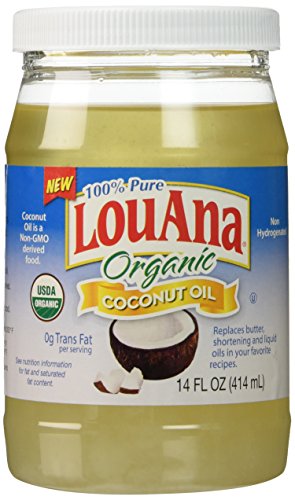 LouAna Organic Refined Coconut Oil, 14 oz