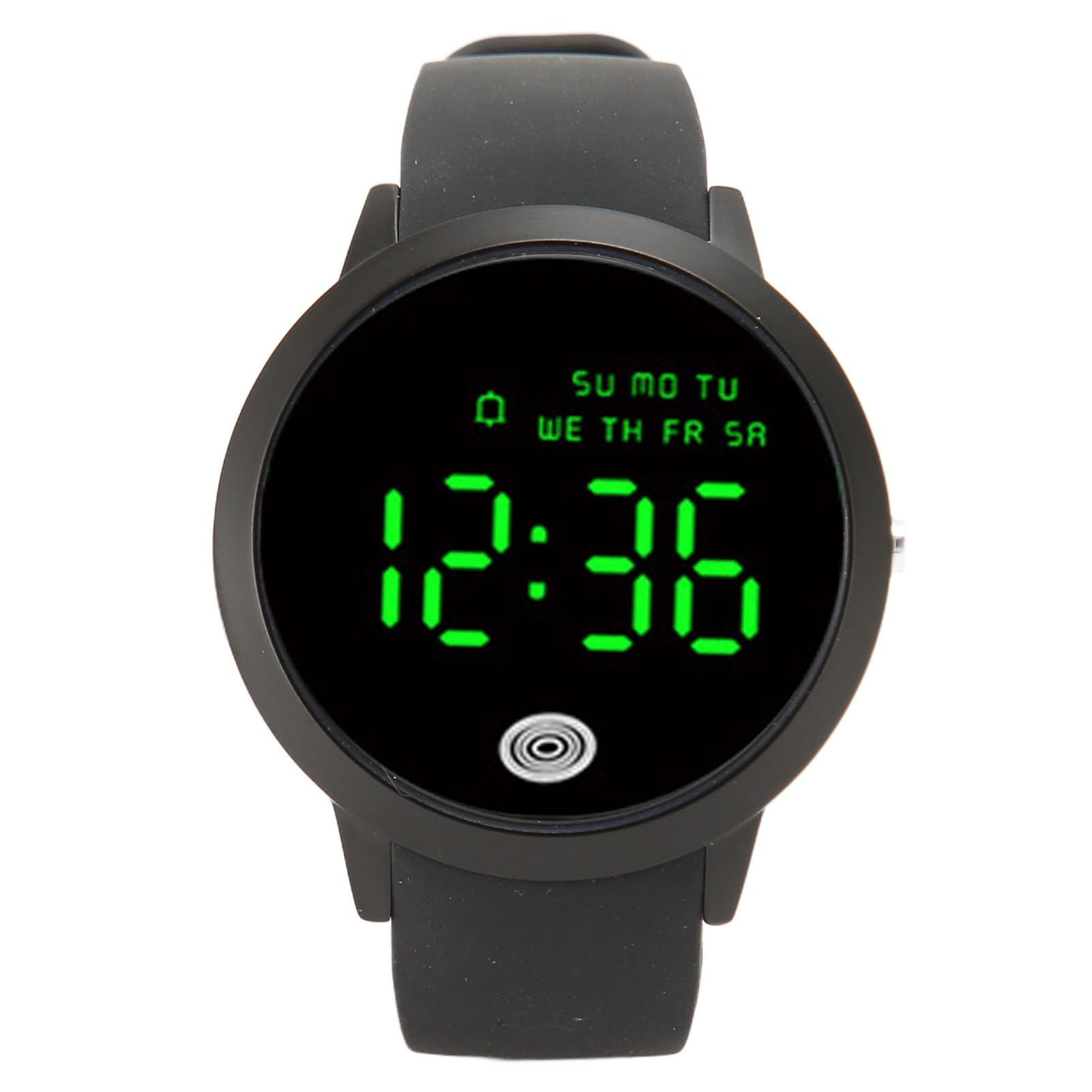 LJCM Reloj, Pantalla a Color Redonda Retroiluminada a Prueba de Golpes Simple 12 24 Horas de Conmutación SHO Hombres Reloj Digital para el Trabajo (Talla Grande)