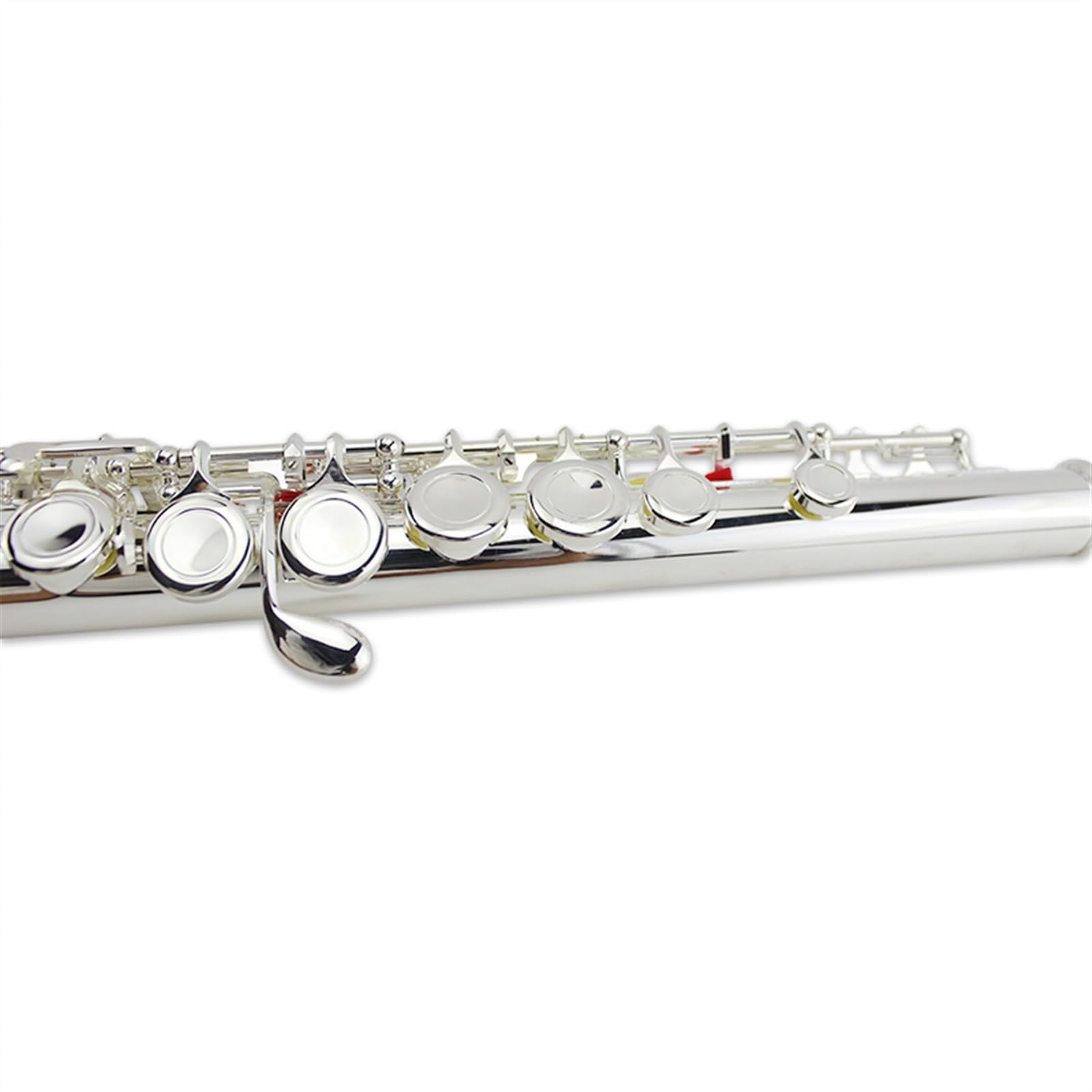 C-Ton, 16 geschlossene Löcher, Weißkupfer, versilbert, Flöteninstrument, E-Taste, geteilte Querflöte für Anfänger Flöteninstrument