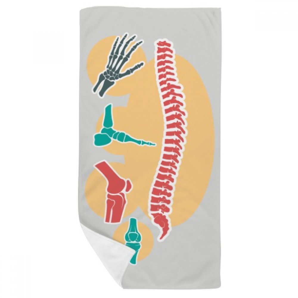 Gant de toilette imprimé multicolore structure rachidienne serviette douce 35x70cm