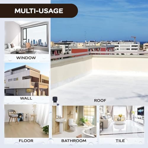 Image of The Decor Co. Crack Seal Glue with Brush Transparent Waterproof Cracks Filler Paste for Roof Water Leakage Solution Wall Bathroom Tiles Home Repairs Kitchen Sink Gaps Sealant (300gm, Pack of 1)