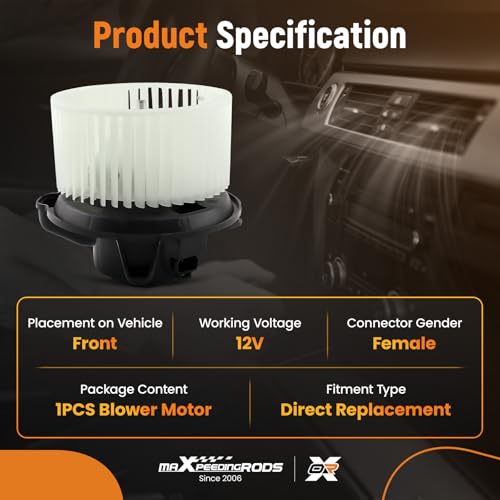 Image of maXpeedingrods HVAC A /C Heater Blower Motor Assembly 700175 for Nissan Xterra 2005-2015 Pathfinder 2005-2012 Frontier 2005-2019, 27226-EA010