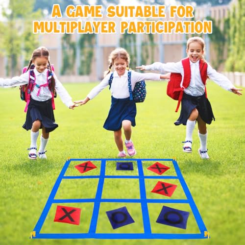 Jeux de lancer de pouf avec grille géante de Tic Tac Toe résistante - 5