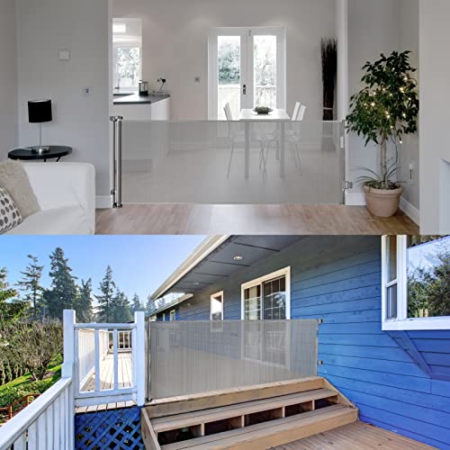 110 Inch Retractable Baby Gates Extra Wide Baby Gate For Large Openings Indoor Outdoor Retractable Dog Gate For Stairs Extra Long Baby Gate Large Retractable Pet Gate Child Gates For Doorways #TOP1