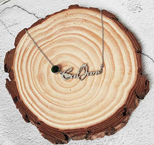 HUAN XUN Custom Name Pendant Choker Necklace2