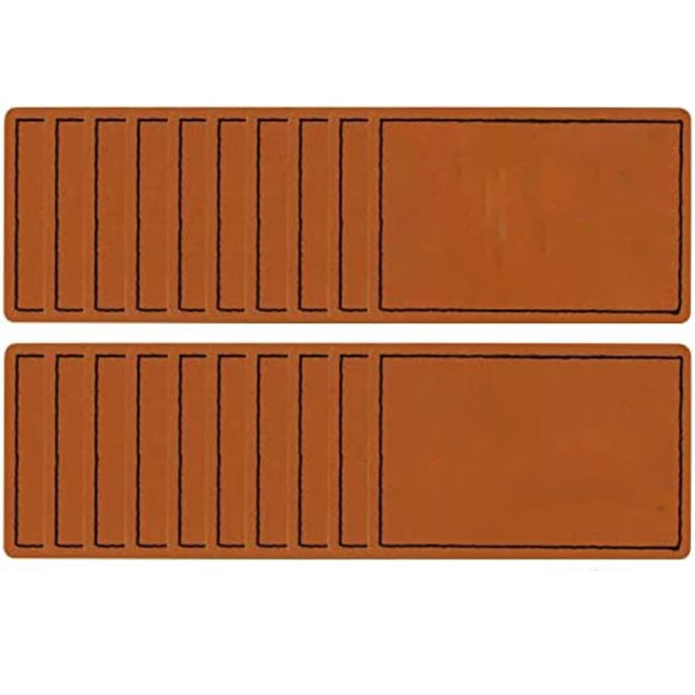 CTRLZS 50 Pcs Blank Faux Patches for Hats Leatherette Hat Patches with Adhesive Custom Patches for Custom Fabric Repair Sew