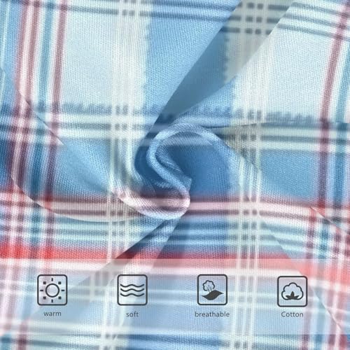 Girls' Underwear Moisture Wicking Comfort Color for Baby Girls Red Blue Plaid in Sizes 2T,3T, 4T, 5T, 6Y and 8Y3