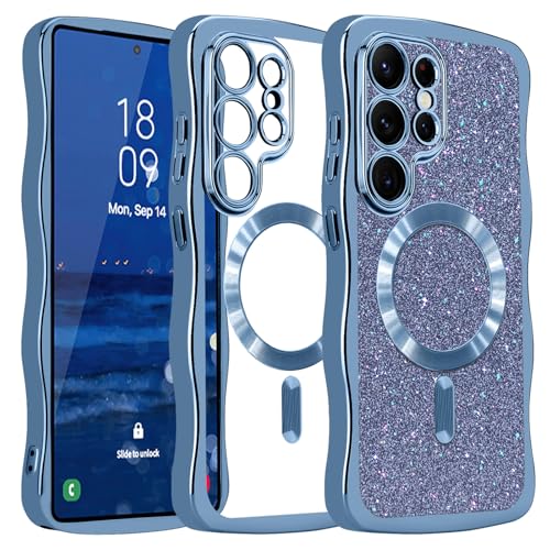 Pepmune Galaxy S26 Ultra �p �P�[�X MagSafe�Ή� �E�F�[�u �d�C���b�L ���H �X�}�z�P�[�X TPU �N���A ���� �l�C ������� �P�[�X ���C�A���X�[�d�Ή� ���^ �y�� �ϏՌ� �Ռ��z�� �d�t �g�^ �}�O�Z�[�t�Ή� �o���p