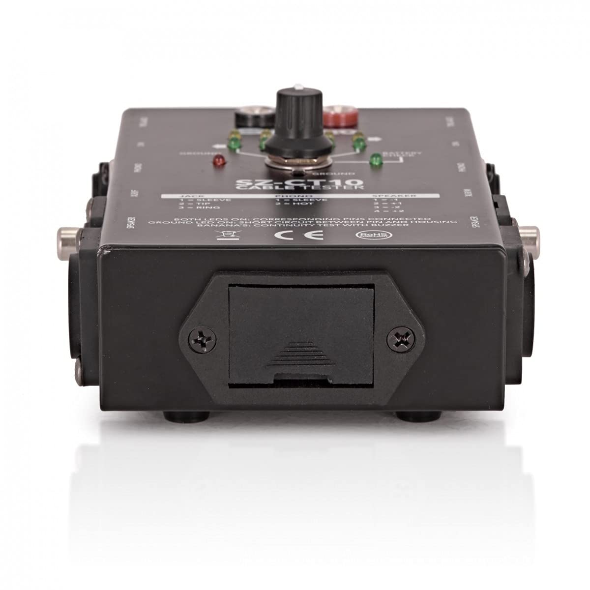 SubZero Testeur de câble audio | Pour ingénieurs du son, roadies et musicien(ne)s, teste XLR, RCA, DIN et plus, conception compacte alimentée par pile 9V