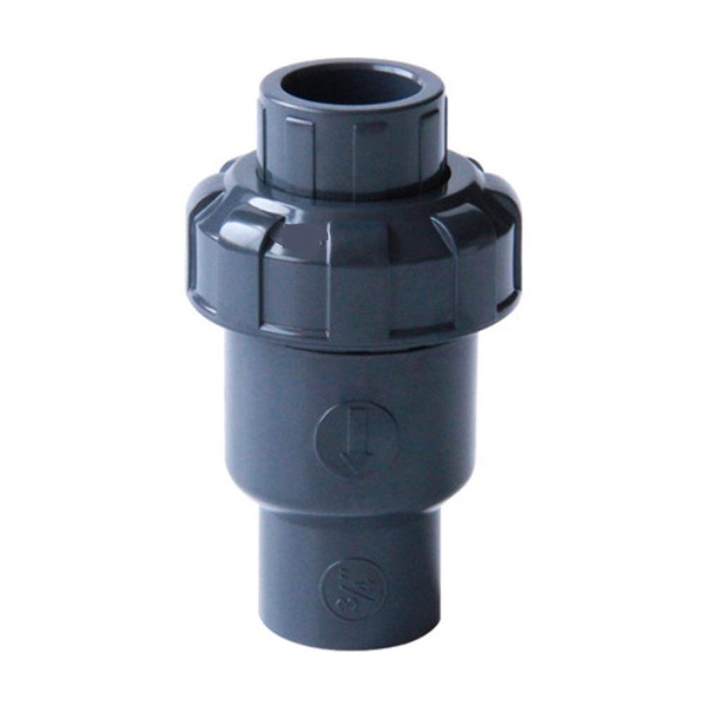 Válvulas de retención de PVC, válvula antirretorno de 50 mm, válvula de retención de plástico con solapa interior DN25, DN32, DN40 y DN50, universal, vertical y horizontal, 1 unidad