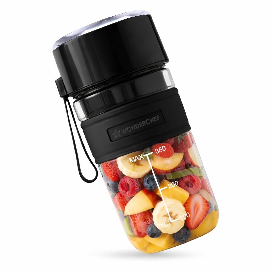Wonderchef Nutri-cup Zip Portable Blender | 350ml | Blend & Sip with Flip Top Sipper Lid | For Smoothies, Juices, Shakes, Coffee | 2000 mAh Battery | 20 Blending Cycles in One Charge | Type C Charging-image-27