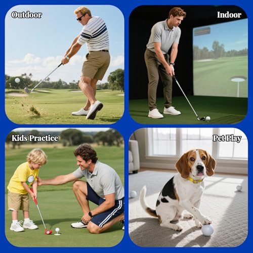 Image of 26 Pack Foam Golf Practice Balls - Realistic Feel and Limited Flight Training Balls for Indoor or Outdoor White