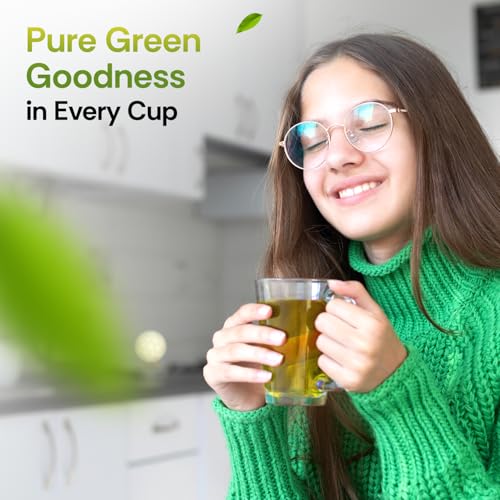 Image of Flurys Organic Green Tea Natural - Certified Organic Green Teabags | Detox & Antioxidant-Rich Wellness Tea | 25 Tea Bags