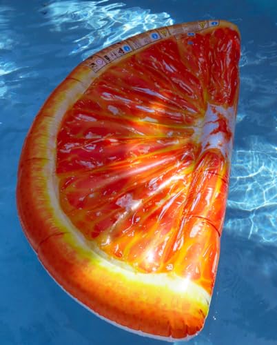 Toyland® Riesiger orangefarbener Pool-Schwimmer – 1,78 m x 85 cm, Sommer-Strand- und Pool-Lilo