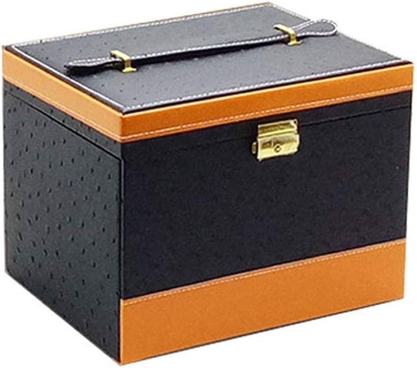 Gift for Women Jewelry Boxes Jewelry Box Cosmetic Case Portable Suitcase 4 Layers for Earrings Necklaces Rings Jewelry