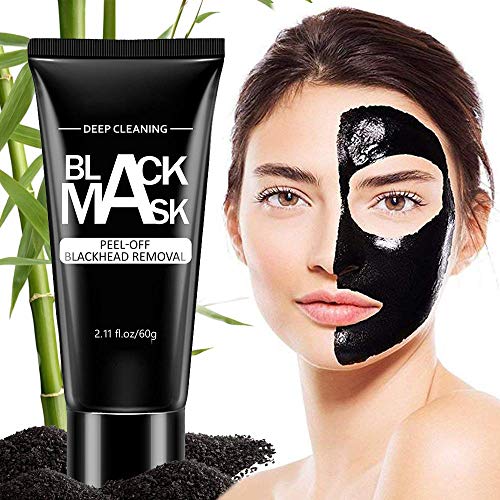 ROMOSS Blackhead Remover Mask, Blackhead Peel Off Face Mask, Charcoal Face Mask, Blackhead Mask, Deep Cleansing Black Mask, Pore Shrinking Facial Mask for Face Nose 60G