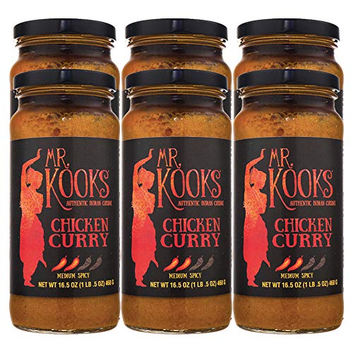 Mr. Kook’s Chicken Curry Sauce – 6 Pack of 16.5 OZ jars