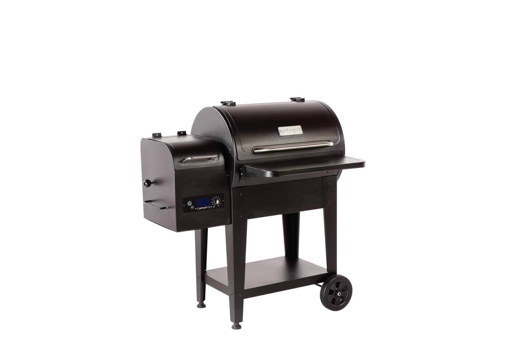 GEDA Barbecue a pelletsmoker 'Odin' 80°C – 265°C, barbecue a pellet con fuoco diretto, forno per affumicatura con sonda per carne, ripiano pieghevole, affumicatore ('ODIN 65', controller digitale)