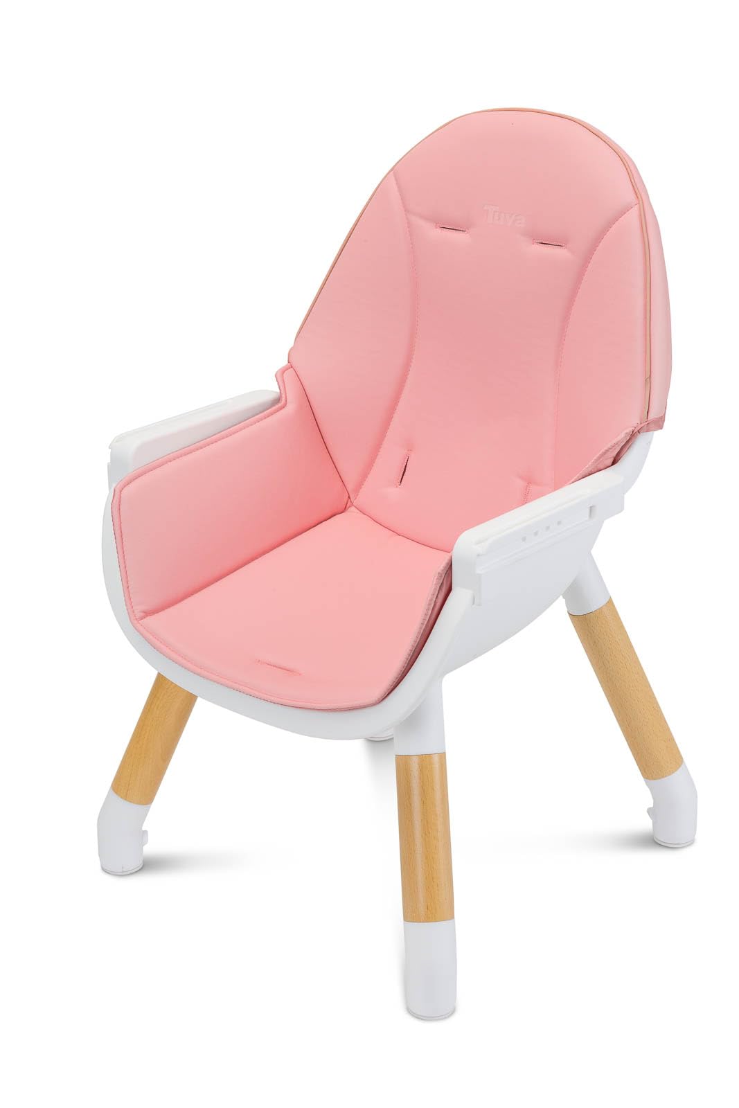 CARETERO - Krzesełko dla dziecka TUVA_p - Skandynawski design - Dziecięce siedzisko do jadalni od 6 miesięcy do 3 lat - Max. Obciążenie 15 kg - Zestaw 2w1 lub krzesełko i stolik - Rózowy