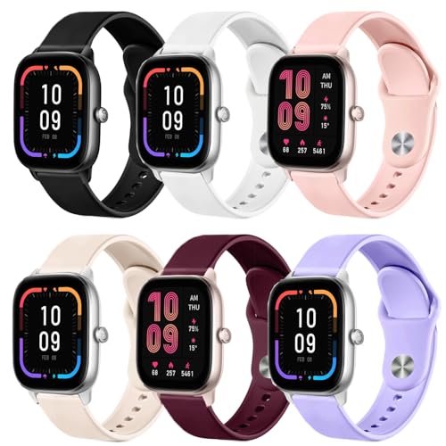 Bracelet Amazfit GTS 2 Mini en silicone souple anti-irritation pour peau sensible