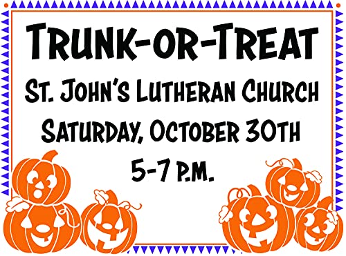 Personalized Trunk-or-Treat Yard Sign - 1 Piece