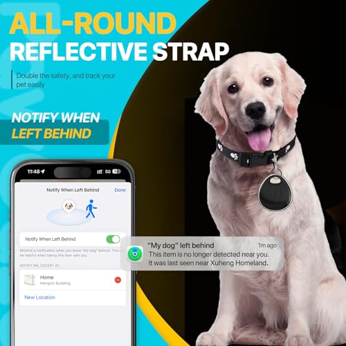 Dog-Tracker-Airtag-Cat-Collar-Cat-Tracker-Collar-GPS-Tracker-for-Dogs-Pet-TrackerOnly-iOS-MFi-Certificated-No-Monthly-Fee-No-Charging-Required-Waterproof