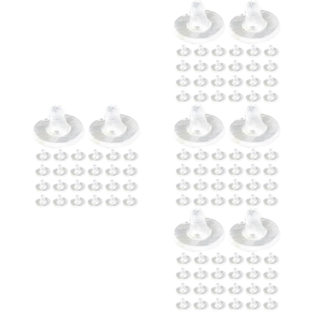 Lurrose Silikon Ohrstecker Rückseiten Rutschfeste Ohrhaken Für Sicheren Halt Transparent Für Ohrstecker Hohe Strapazierfähigkeit Und Tragekomfort