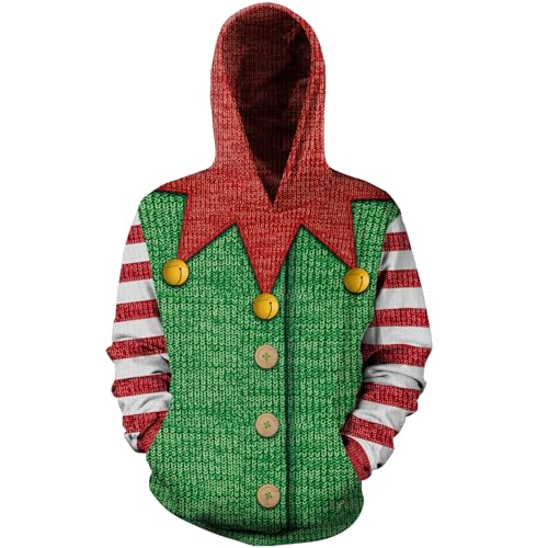 Grajtcin Kids Ugly Christmas Sweater For Boys Girls, Long Sleeves Hoodies Non-Knited Sweatshirt 1 Grajtcin Kids Ugly Christmas Sweater For Boys Girls, Long Sleeves Hoodies Non-Knited Sweatshirt