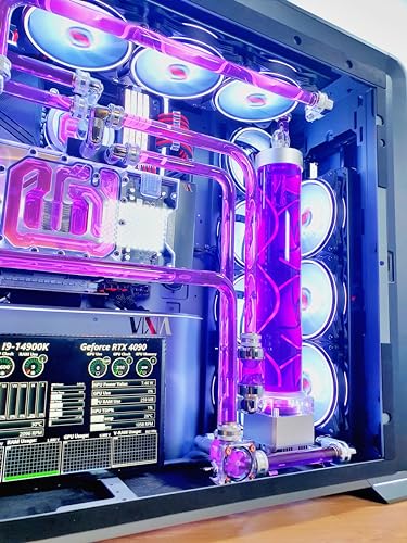 VIXIA High End Custom Watercooled Gaming PC - Intel Core i9 14900K 6.0GHz - GeForce RTX 4090 DDR6X 24GB - DDR5 64GB 6000MHz - PCIe4.0 M.2 NVME 2TB - Dual Cooling - VXD-120B2 Purple - Image 8