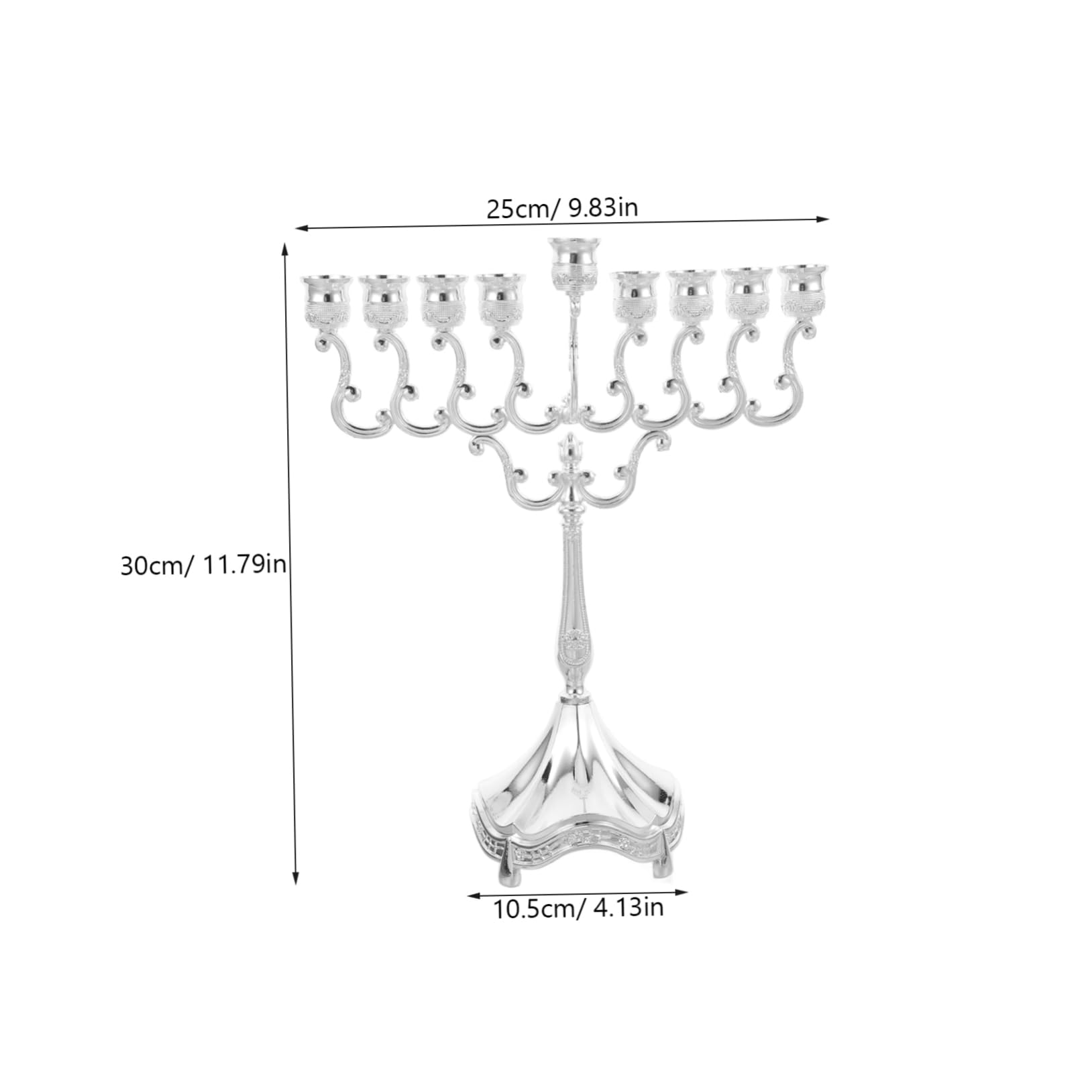 Candelabro da Tavolo 9 Bracci in Lega Decorativo per Matrimonio Casa Raffinata