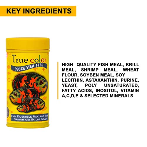 Image of TUNAI SF+ True Color Fish Food for Oscar | 700 G | Fish Feed with 4MM Pellets and 40% Protein,All Life Stages