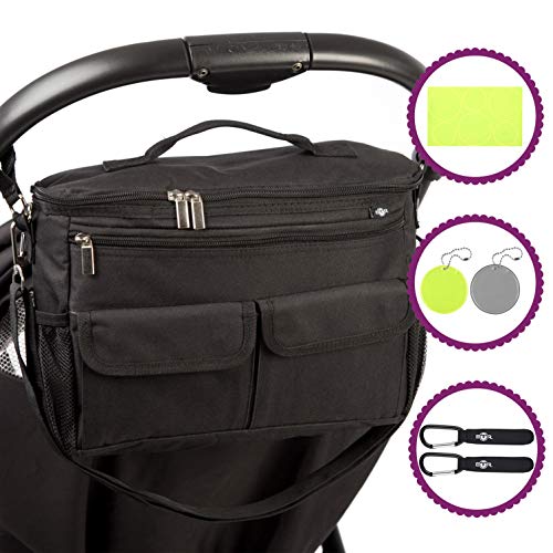 BTR Borsa per passeggino universale, organizer passeggino Plus 2 Passeggino della clip