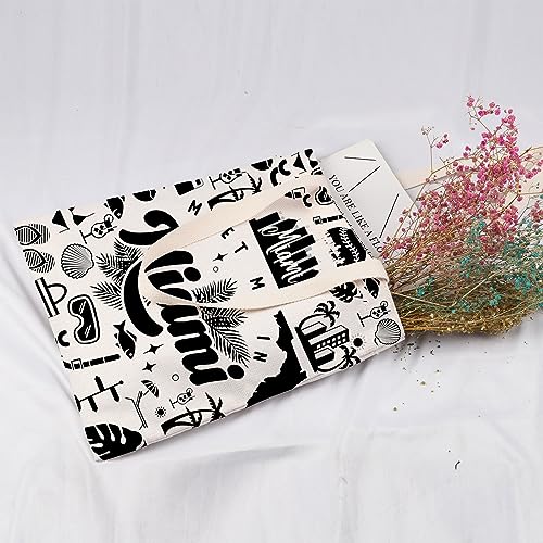 Lywjyb Birdgot Meet Me In Miami Tote Bag Girls Trip Shopping Bag Vacay Gift Drinking Gift Beach Gift for Sister4