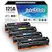 INK E-SALE Remanufactured Toner Cartridge Replacement for HP 125A CB540A CB541A CB542A CB543A Canon 116 Toner 4 packs Set for HP LaserJet CP1215 CP1518ni CP1515n CM1312nfi CM1312 MFP Printer