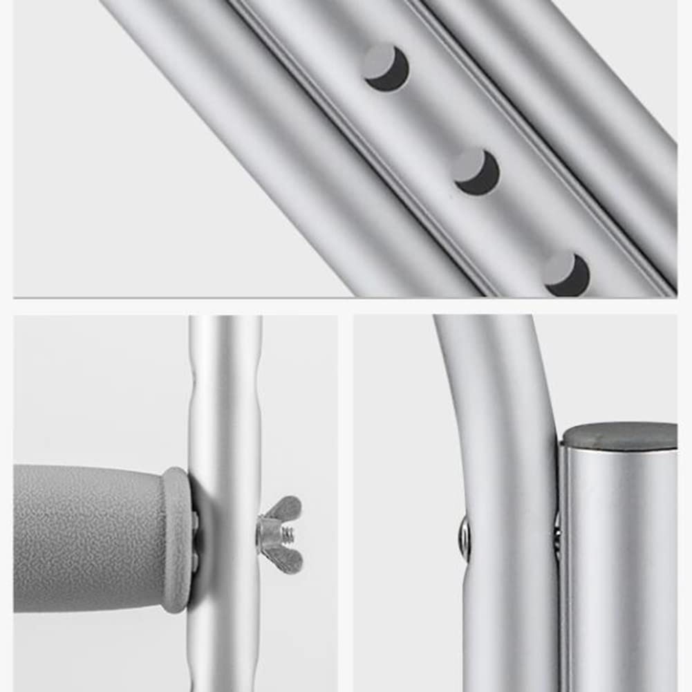 Regulowana wysokość, kule pachowe dla mężczyzn, kobiet, młodzieży, 1 para kul pod pachami dla dorosłych, aluminiowa pomoc w chodzeniu dla niezależności