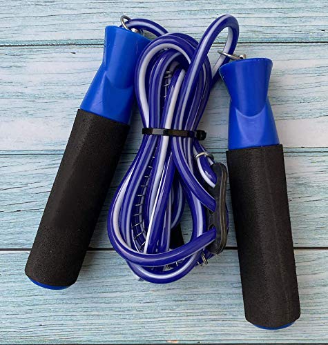 Simran Sports Skipping Rope, Skipping rope for men, Skipping rope for women, Skipping rope for women weight loss, Skipping rope for girls for exercise, gym, sports fitness adjustable jump rope (BLUE) (B078VVFDZ1) Amazon Price History, Amazon Price Tracker