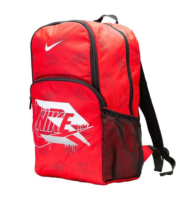 Nike 3 Brand Graphic Print Backpack – Red – One Size (30L)