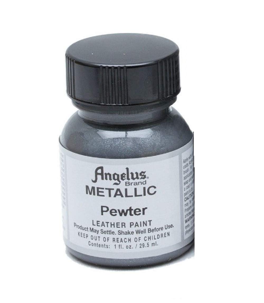 Acrylic Leather Paint-1oz.-Pewter by Angelus