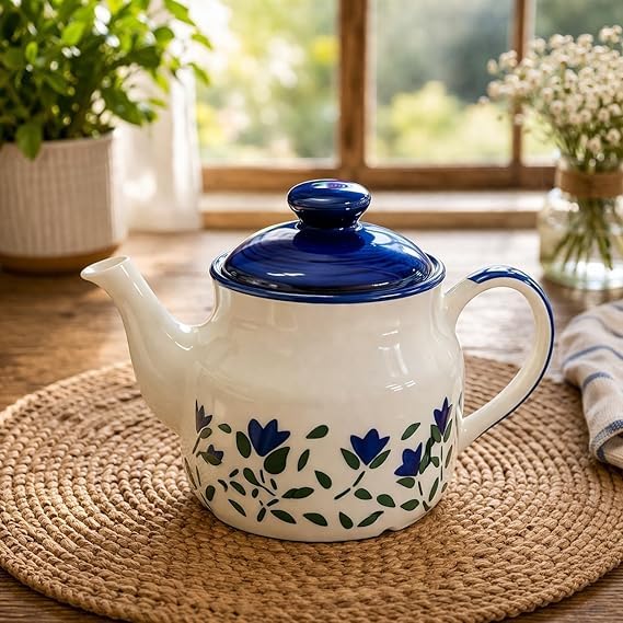 Image of Niyara Stoneware Handmade Premium Ceramic Tea Cups and Coffee Mugs Set of 2 (Morning Set)