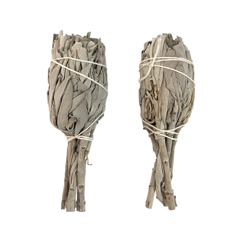 Smudge Stick, Torch White Sage 4", Pack of 2