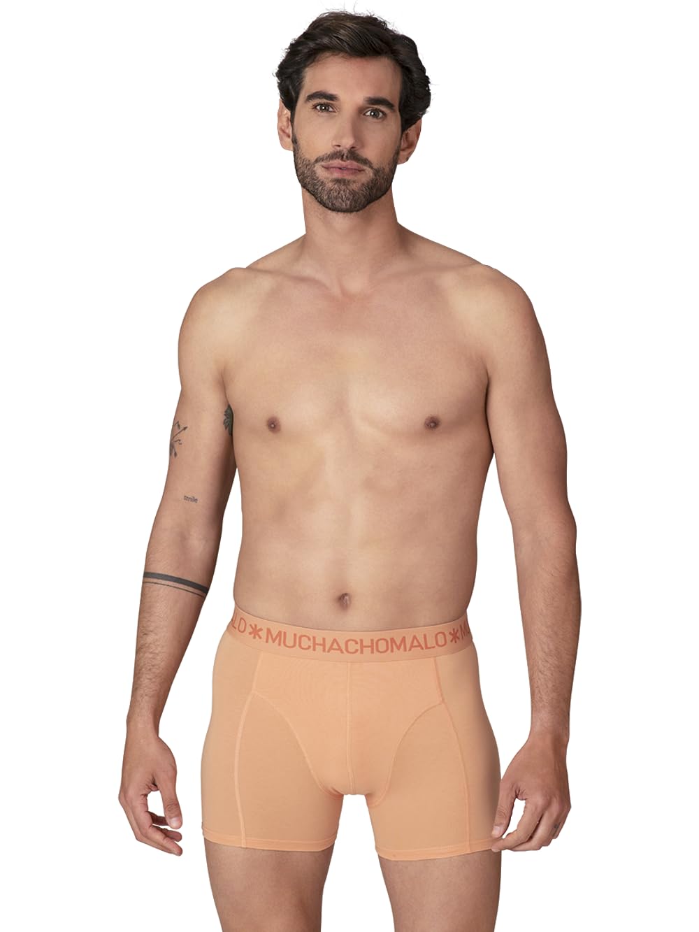 Muchachomalo Calzoncillos para Hombre, Ropa Interior Lisa de Algodón para Hombre, Pack de 10 Unidades, Bóxers Lisos de Corte Clásico con Cintura Elástica