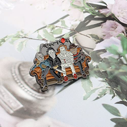 WSNANG Horror Classic Scary Movies Enamel Pin Horror Theme It Jewelry Funny Scary Movies Fan Gift4
